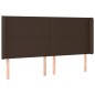 vidaXL Boxspringbett mit Matratze & LED Braun 180x200 cm Kunstleder vidaXL Boxspringbett mit Matratze & LED Braun 180x200 cm Kunstleder