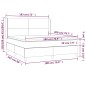 vidaXL Boxspringbett mit Matratze & LED Braun 180x200 cm Kunstleder vidaXL Boxspringbett mit Matratze & LED Braun 180x200 cm Kunstleder