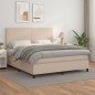 vidaXL Boxspringbett Matratze Cappuccino-Braun 160x200 cm Kunstleder vidaXL Boxspringbett Matratze Cappuccino-Braun 160x200 cm Kunstleder