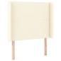 vidaXL LED Kopfteil Creme 93x16x118/128 cm Kunstleder vidaXL LED Kopfteil Creme 93x16x118/128 cm Kunstleder