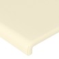 vidaXL LED Kopfteil Creme 93x16x118/128 cm Kunstleder vidaXL LED Kopfteil Creme 93x16x118/128 cm Kunstleder