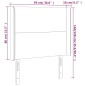 vidaXL LED Kopfteil Creme 93x16x118/128 cm Kunstleder vidaXL LED Kopfteil Creme 93x16x118/128 cm Kunstleder