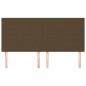 vidaXL Kopfteile 4 Stk. Dunkelbraun 80x5x78/88 cm Stoff vidaXL Kopfteile 4 Stk. Dunkelbraun 80x5x78/88 cm Stoff