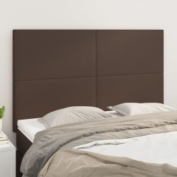 vidaXL Kopfteile 4 Stk. Braun 72x5x78/88 cm Kunstleder