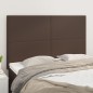 vidaXL Kopfteile 4 Stk. Braun 72x5x78/88 cm Kunstleder vidaXL Kopfteile 4 Stk. Braun 72x5x78/88 cm Kunstleder