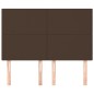 vidaXL Kopfteile 4 Stk. Braun 72x5x78/88 cm Kunstleder vidaXL Kopfteile 4 Stk. Braun 72x5x78/88 cm Kunstleder