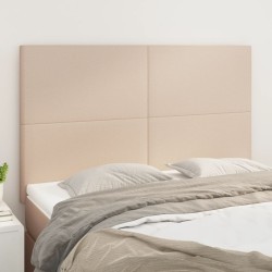 vidaXL Kopfteile 4 Stk. Cappuccino-Braun 72x5x78/88 cm Kunstleder