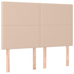 vidaXL Kopfteile 4 Stk. Cappuccino-Braun 72x5x78/88 cm Kunstleder