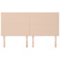 vidaXL Kopfteile 4 Stk. Cappuccino-Braun 80x5x78/88 cm Kunstleder