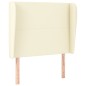 vidaXL Kopfteil mit Ohren Creme 93x23x118/128 cm Kunstleder vidaXL Kopfteil mit Ohren Creme 93x23x118/128 cm Kunstleder