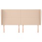 vidaXL Kopfteil mit Ohren Cappuccino-Braun 163x23x118/128cm Kunstleder vidaXL Kopfteil mit Ohren Cappuccino-Braun 163x23x118/128cm Kunstleder
