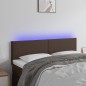 vidaXL LED Kopfteil Braun 144x5x78/88 cm Kunstleder vidaXL LED Kopfteil Braun 144x5x78/88 cm Kunstleder
