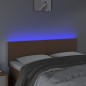 vidaXL LED Kopfteil Braun 144x5x78/88 cm Kunstleder vidaXL LED Kopfteil Braun 144x5x78/88 cm Kunstleder
