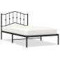 vidaXL Bettgestell mit Kopfteil Metall Schwarz 100x190 cm vidaXL Bettgestell mit Kopfteil Metall Schwarz 100x190 cm