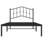 vidaXL Bettgestell mit Kopfteil Metall Schwarz 100x190 cm vidaXL Bettgestell mit Kopfteil Metall Schwarz 100x190 cm