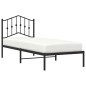 vidaXL Bettgestell mit Kopfteil Metall Schwarz 90x190 cm vidaXL Bettgestell mit Kopfteil Metall Schwarz 90x190 cm