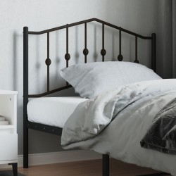vidaXL Kopfteil Metall Schwarz 100 cm