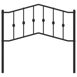 vidaXL Kopfteil Metall Schwarz 100 cm