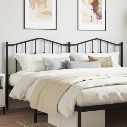 vidaXL Kopfteil Metall Schwarz 193 cm
