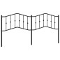 vidaXL Kopfteil Metall Schwarz 193 cm