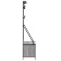 vidaXL Kleiderständer mit Schuhablage Grau Sonoma 100x41x184 cm vidaXL Kleiderständer mit Schuhablage Grau Sonoma 100x41x184 cm