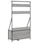 vidaXL Kleiderständer mit Schuhablage Grau Sonoma 100x41x184 cm vidaXL Kleiderständer mit Schuhablage Grau Sonoma 100x41x184 cm