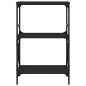 vidaXL Bücherregal 3 Böden Schwarz 59x35x90,5 cm Holzwerkstoff vidaXL Bücherregal 3 Böden Schwarz 59x35x90,5 cm Holzwerkstoff