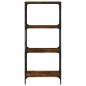 vidaXL Bücherregal 4 Böden Räuchereiche 59x35x132 cm Holzwerkstoff vidaXL Bücherregal 4 Böden Räuchereiche 59x35x132 cm Holzwerkstoff