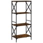 vidaXL Bücherregal 4 Böden Räuchereiche 59x35x132 cm Holzwerkstoff vidaXL Bücherregal 4 Böden Räuchereiche 59x35x132 cm Holzwerkstoff