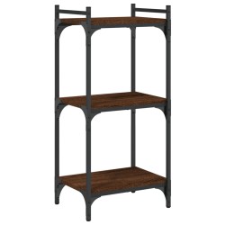 vidaXL Bücherregal 3 Böden Braun Eichen-Optik 40x30x86cm Holzwerkstoff