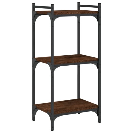 vidaXL Bücherregal 3 Böden Braun Eichen-Optik 40x30x86cm Holzwerkstoff