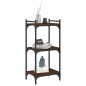 vidaXL Bücherregal 3 Böden Braun Eichen-Optik 40x30x86cm Holzwerkstoff vidaXL Bücherregal 3 Böden Braun Eichen-Optik 40x30x86cm Holzwerkstoff
