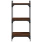 vidaXL Bücherregal 3 Böden Braun Eichen-Optik 40x30x86cm Holzwerkstoff vidaXL Bücherregal 3 Böden Braun Eichen-Optik 40x30x86cm Holzwerkstoff