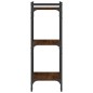 vidaXL Bücherregal 3 Böden Braun Eichen-Optik 40x30x86cm Holzwerkstoff vidaXL Bücherregal 3 Böden Braun Eichen-Optik 40x30x86cm Holzwerkstoff