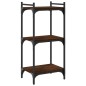 vidaXL Bücherregal 3 Böden Braun Eichen-Optik 40x30x86cm Holzwerkstoff vidaXL Bücherregal 3 Böden Braun Eichen-Optik 40x30x86cm Holzwerkstoff