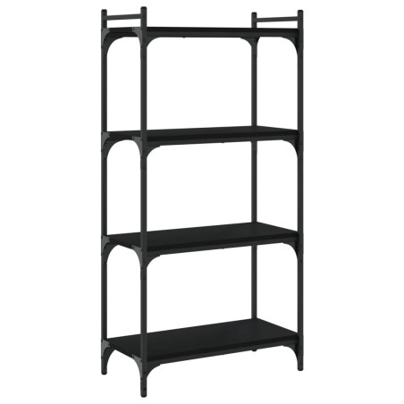 vidaXL Bücherregal 4 Böden Schwarz 60x30x120 cm Holzwerkstoff
