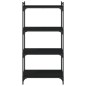 vidaXL Bücherregal 4 Böden Schwarz 60x30x120 cm Holzwerkstoff vidaXL Bücherregal 4 Böden Schwarz 60x30x120 cm Holzwerkstoff