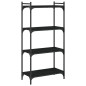 vidaXL Bücherregal 4 Böden Schwarz 60x30x120 cm Holzwerkstoff vidaXL Bücherregal 4 Böden Schwarz 60x30x120 cm Holzwerkstoff