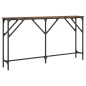 vidaXL Konsolentisch Räuchereiche 140x23x75 cm Holzwerkstoff vidaXL Konsolentisch Räuchereiche 140x23x75 cm Holzwerkstoff