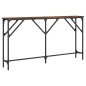 vidaXL Konsolentisch Räuchereiche 140x23x75 cm Holzwerkstoff vidaXL Konsolentisch Räuchereiche 140x23x75 cm Holzwerkstoff
