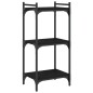vidaXL Bücherregal 3 Böden Schwarz 40x30x86 cm Holzwerkstoff vidaXL Bücherregal 3 Böden Schwarz 40x30x86 cm Holzwerkstoff