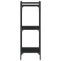 vidaXL Bücherregal 3 Böden Schwarz 40x30x86 cm Holzwerkstoff vidaXL Bücherregal 3 Böden Schwarz 40x30x86 cm Holzwerkstoff