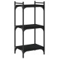 vidaXL Bücherregal 3 Böden Schwarz 40x30x86 cm Holzwerkstoff vidaXL Bücherregal 3 Böden Schwarz 40x30x86 cm Holzwerkstoff