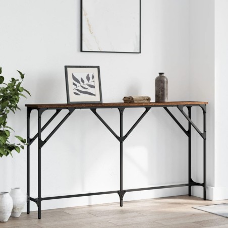 vidaXL Konsolentisch Braun Eichen-Optik 140x23x75 cm Holzwerkstoff