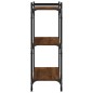 vidaXL Bücherregal 3 Böden Braun Eichen-Optik 80x30x86cm Holzwerkstoff vidaXL Bücherregal 3 Böden Braun Eichen-Optik 80x30x86cm Holzwerkstoff