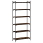 vidaXL Bücherregal 6 Böden Räuchereiche 80x30x188 cm Holzwerkstoff vidaXL Bücherregal 6 Böden Räuchereiche 80x30x188 cm Holzwerkstoff