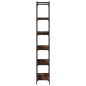 vidaXL Bücherregal 6 Böden Räuchereiche 80x30x188 cm Holzwerkstoff vidaXL Bücherregal 6 Böden Räuchereiche 80x30x188 cm Holzwerkstoff