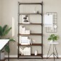 vidaXL Bücherregal 6 Böden Braun Eiche-Optik 80x30x188cm Holzwerkstoff vidaXL Bücherregal 6 Böden Braun Eiche-Optik 80x30x188cm Holzwerkstoff