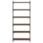 vidaXL Bücherregal 6 Böden Braun Eiche-Optik 80x30x188cm Holzwerkstoff vidaXL Bücherregal 6 Böden Braun Eiche-Optik 80x30x188cm Holzwerkstoff