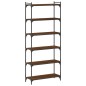 vidaXL Bücherregal 6 Böden Braun Eiche-Optik 80x30x188cm Holzwerkstoff vidaXL Bücherregal 6 Böden Braun Eiche-Optik 80x30x188cm Holzwerkstoff